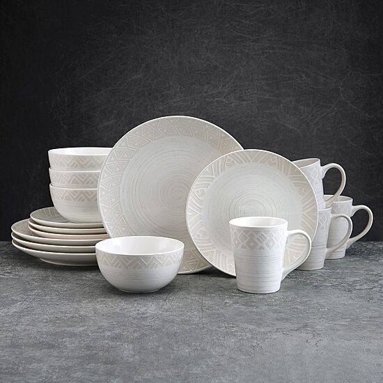 Pfaltzgraff Vera, Cream 16-pc. Stoneware Dinnerware Set