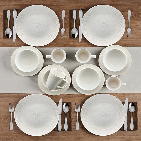 Pfaltzgraff Vera, Cream 16-pc. Stoneware Dinnerware Set