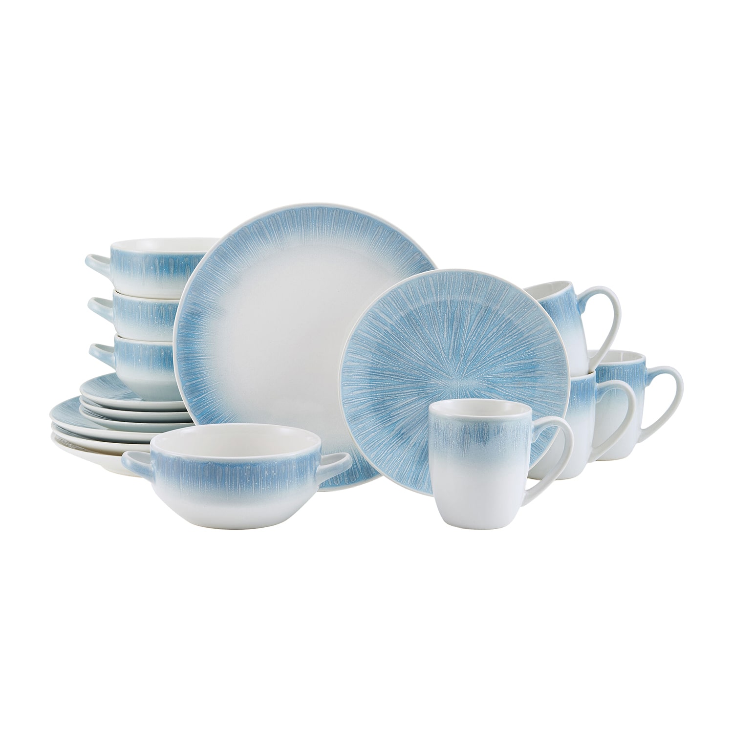 Pfaltzgraff Logan, Blue 16-pc. Stoneware Dinnerware Set