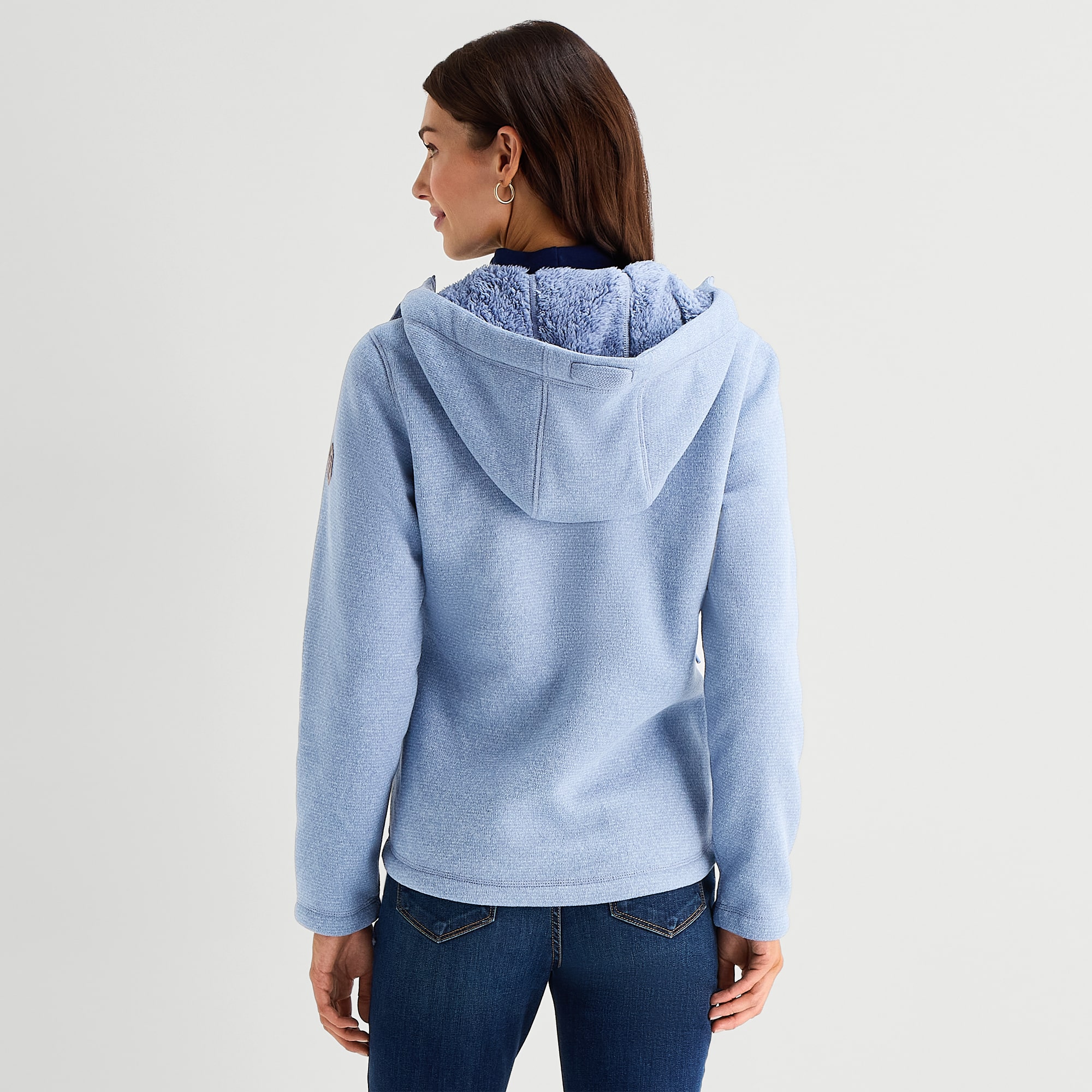 Free Country Womens Fleece Hooded Lightweight Jacket
