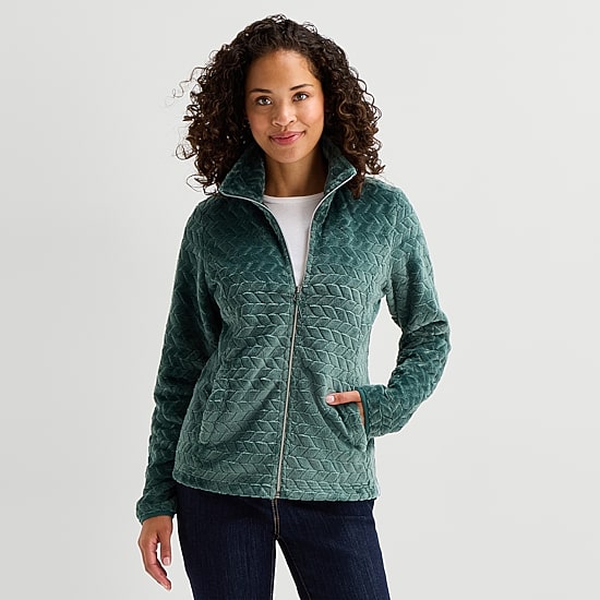 Free Country Womens Fleece Lightweight Jacket