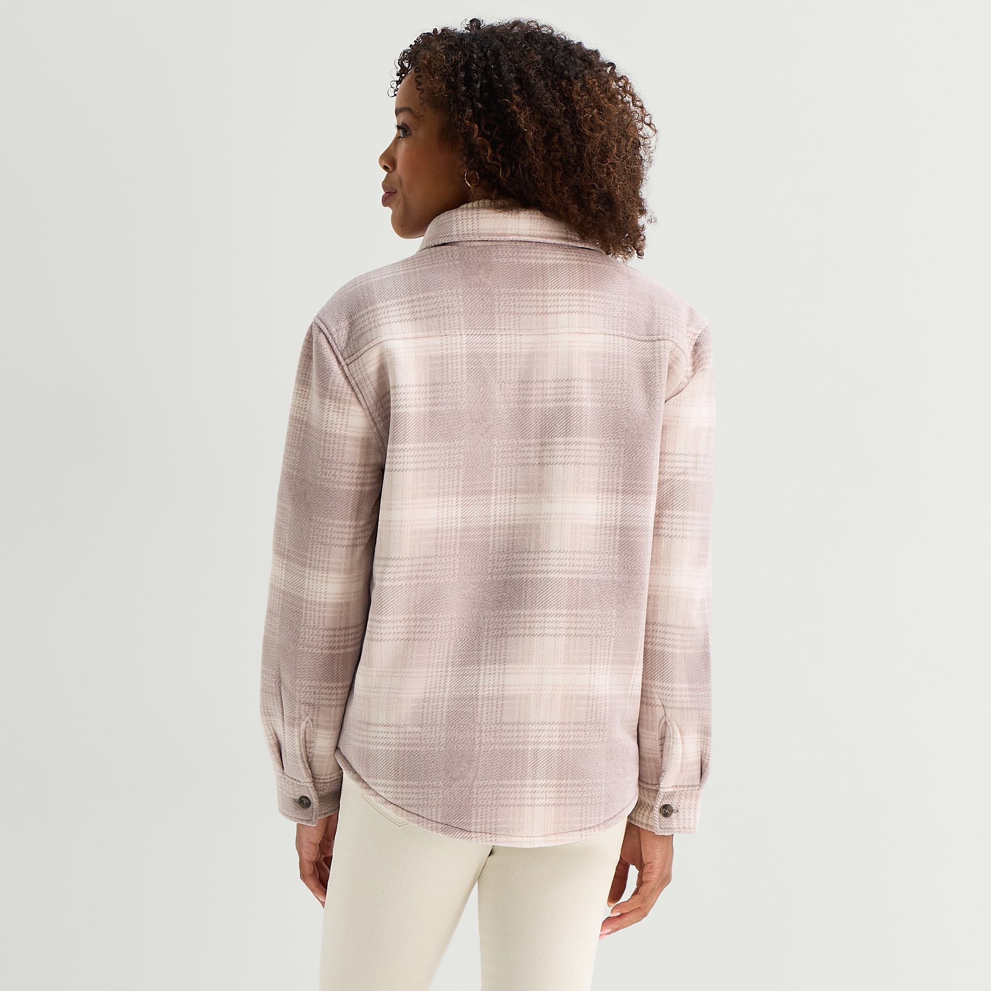 Free Country Womens Fleece Lightweight Shirt Jacket