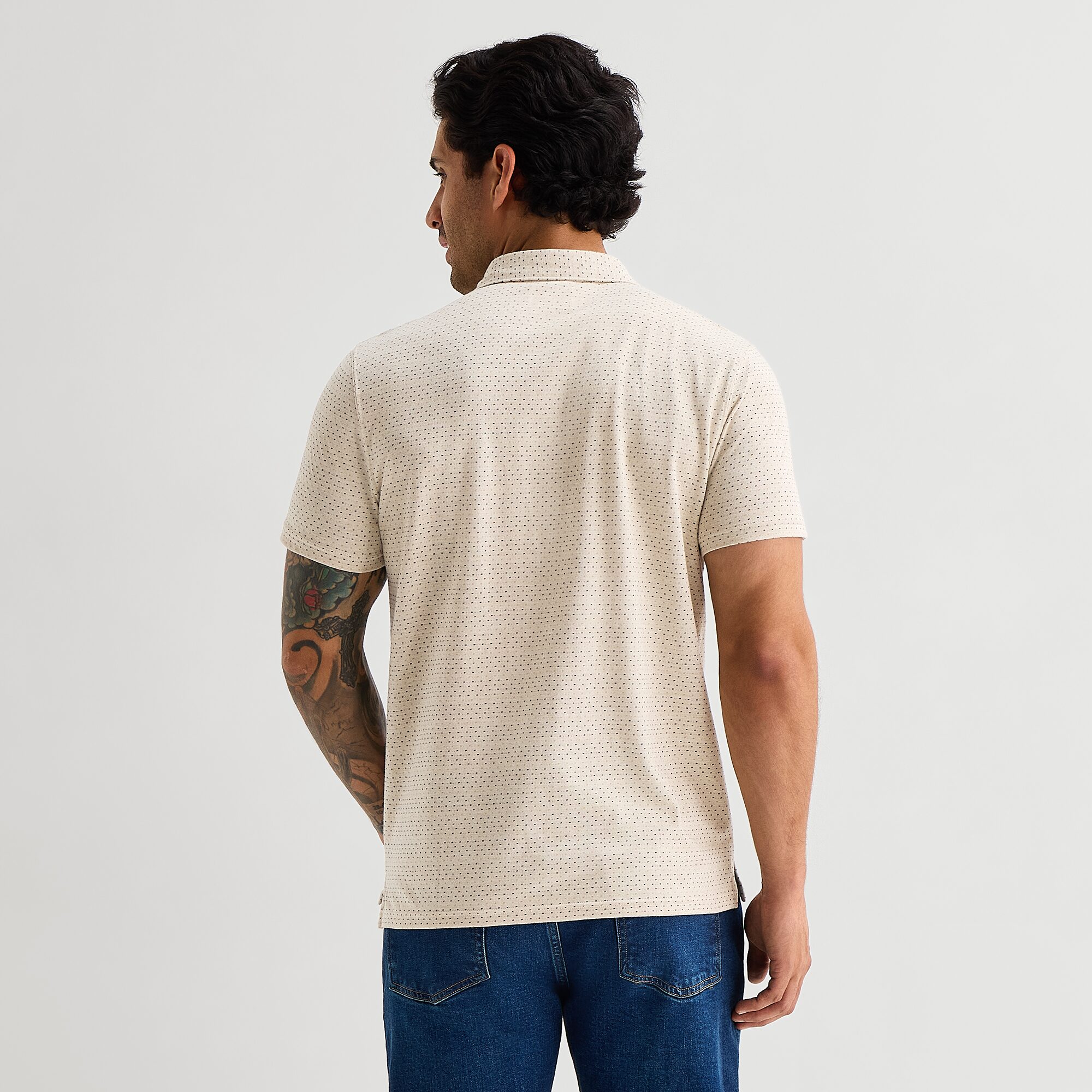 mutual weave Mens Regular Fit Short Sleeve Polo Shirt