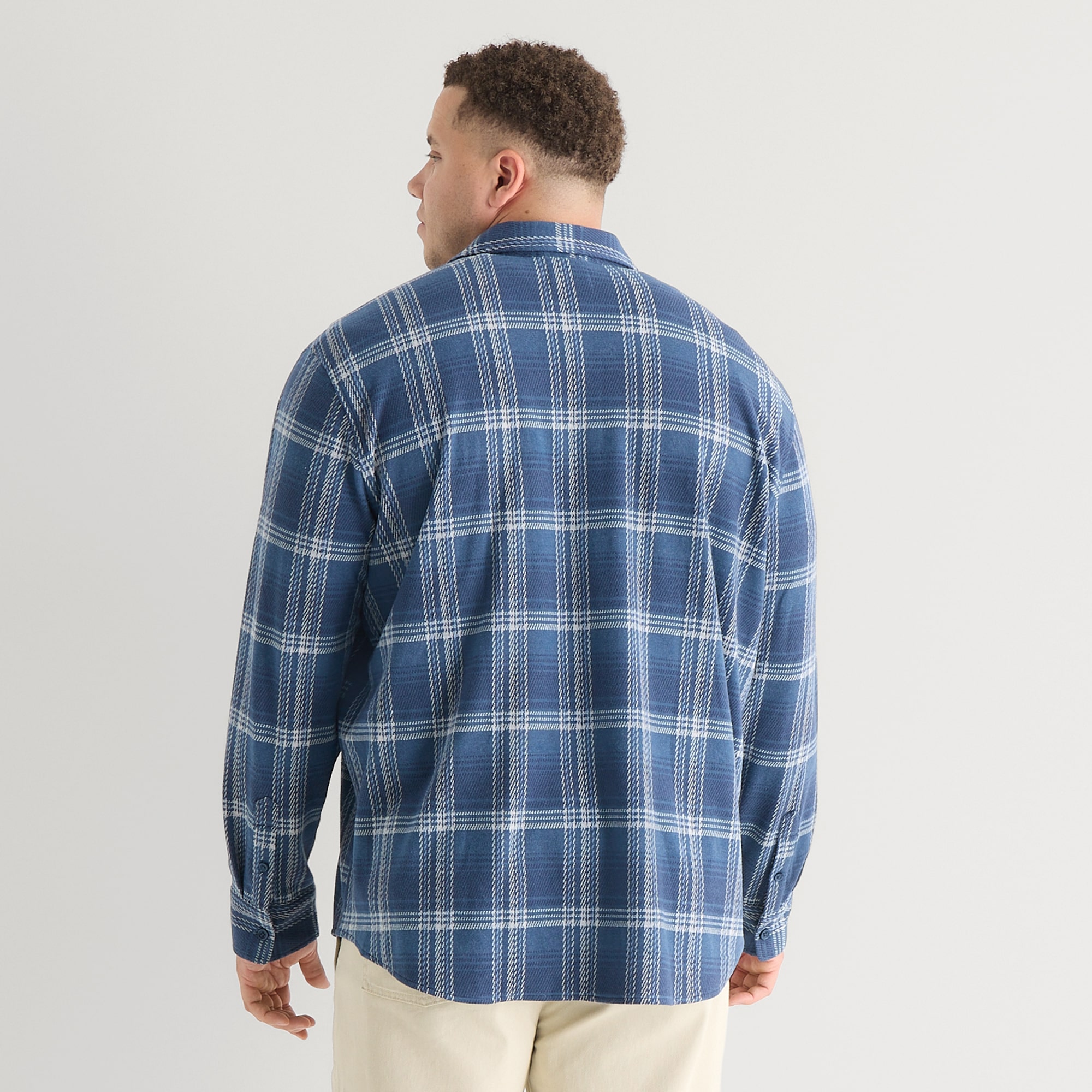 mutual weave Mens Big and Tall Shirt Jacket