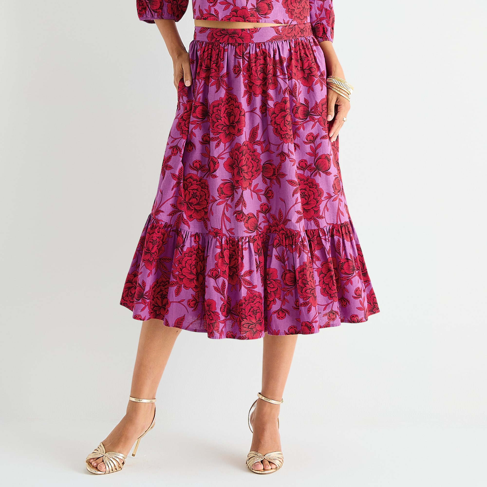 Hope & Wonder Womens Flared Skirt