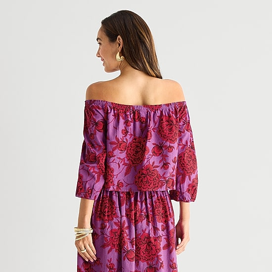 Hope and Wonder Womens Floral Top