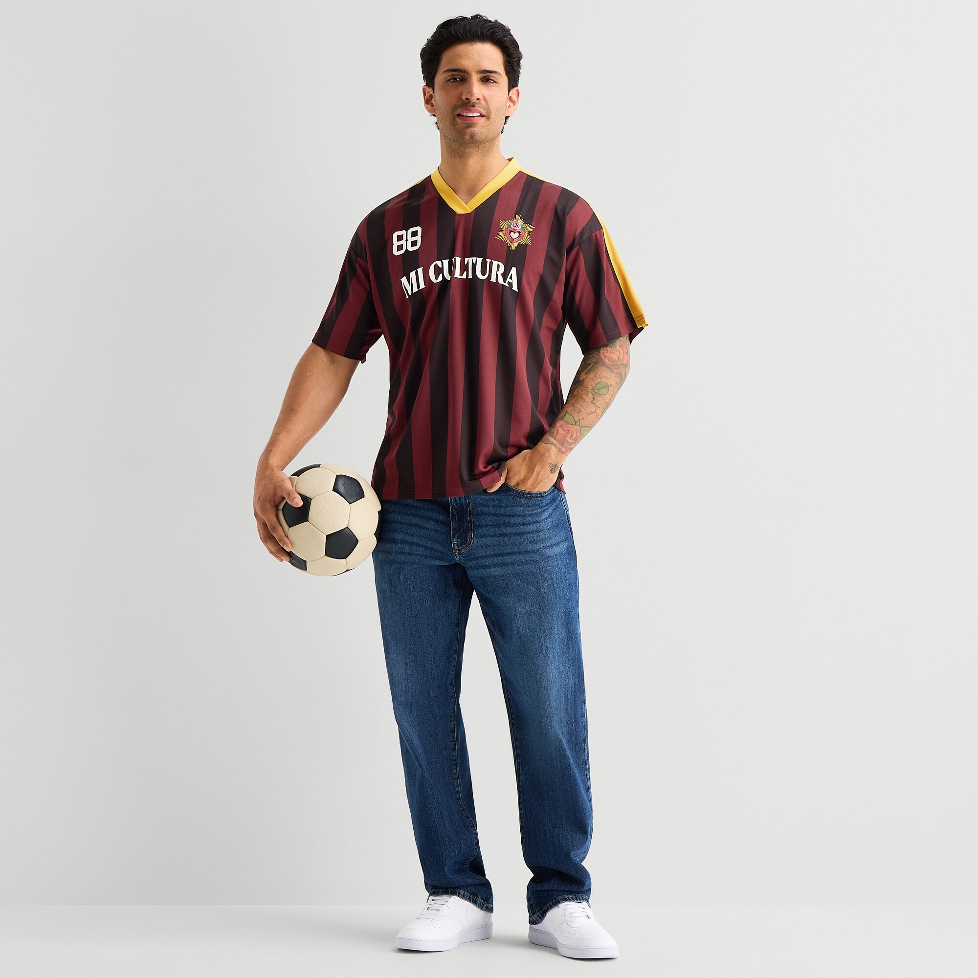 Hope & Wonder Mens V Neck Short Sleeve Jersey