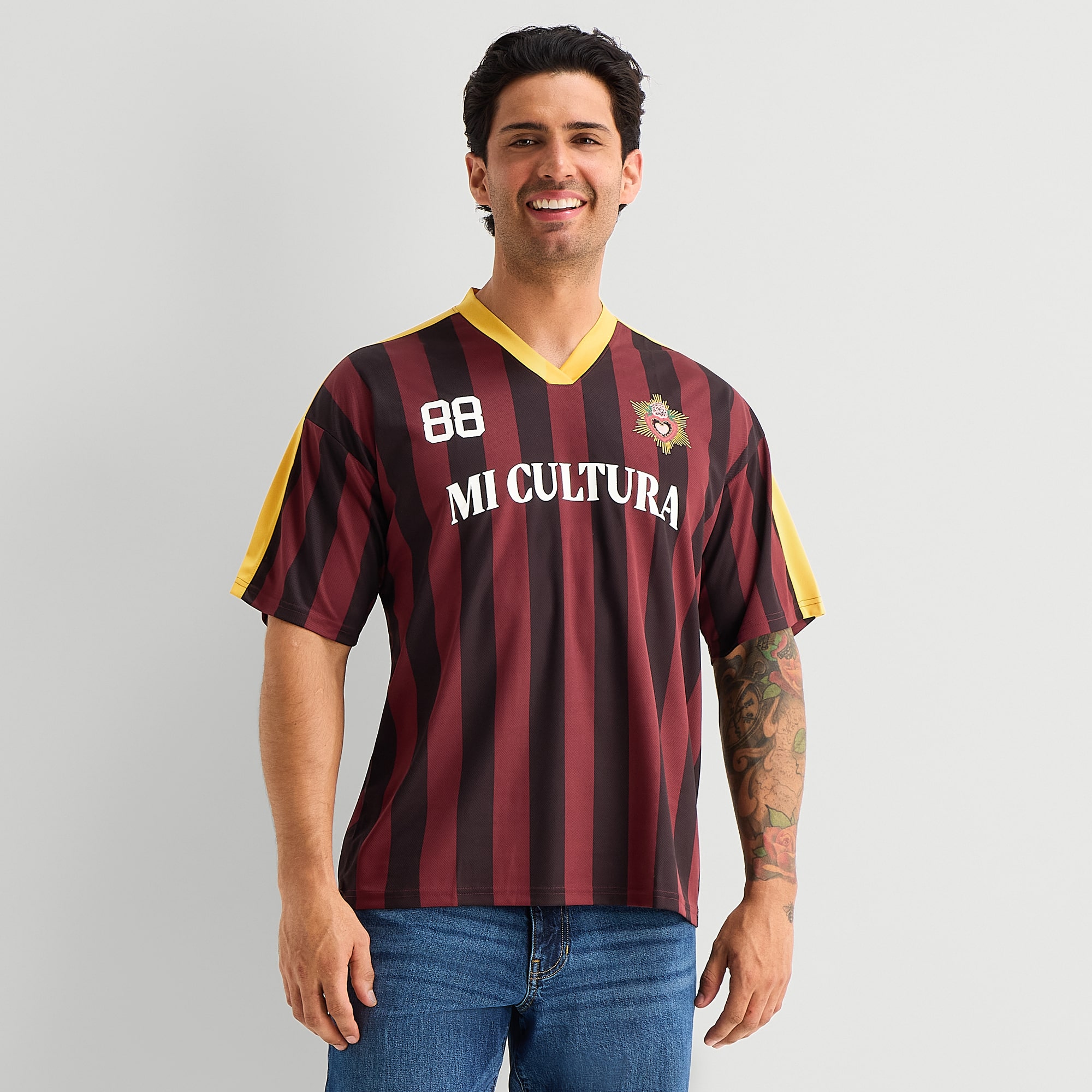 Hope & Wonder Mens V Neck Short Sleeve Jersey