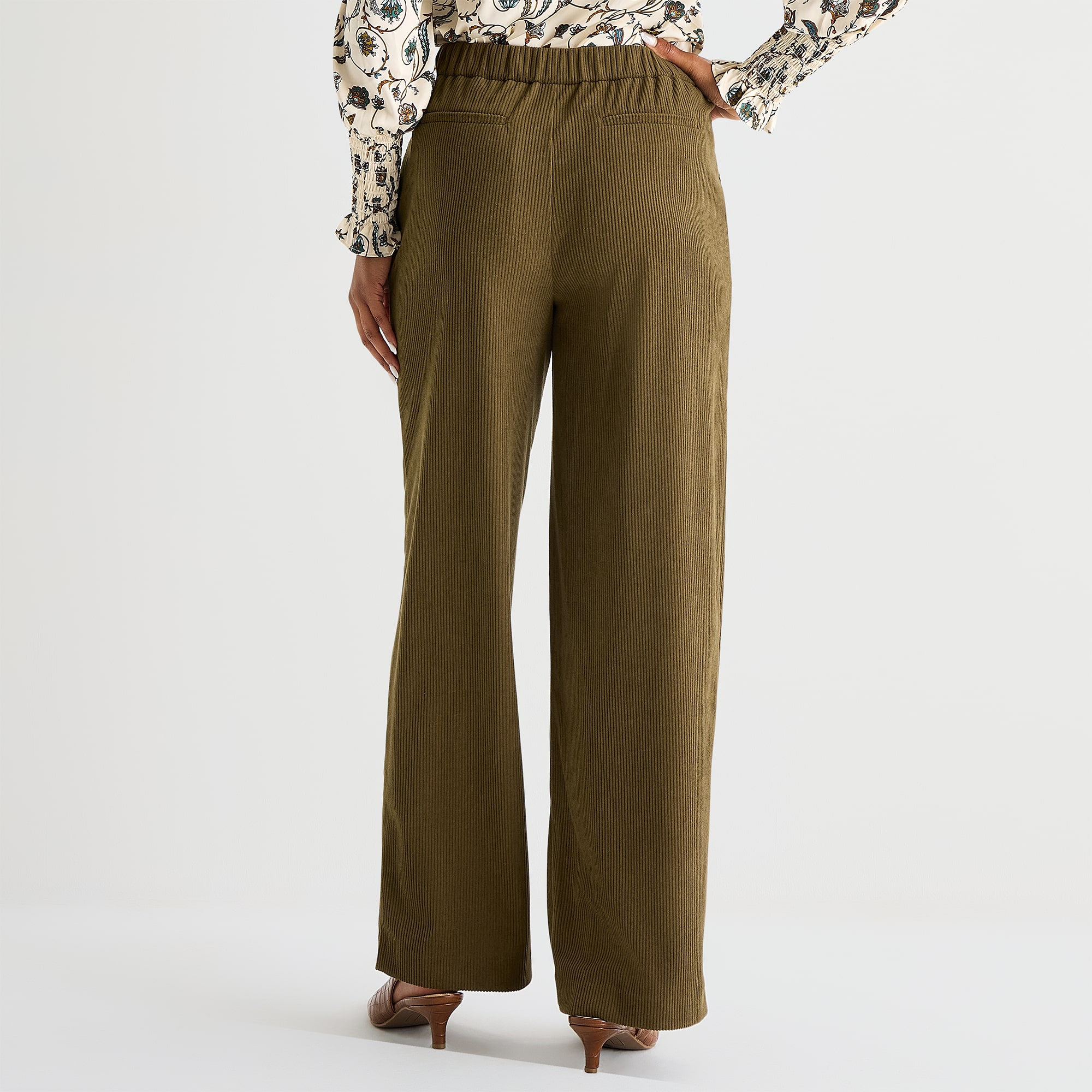 Liz Claiborne Womens Straight Mid Rise Trouser
