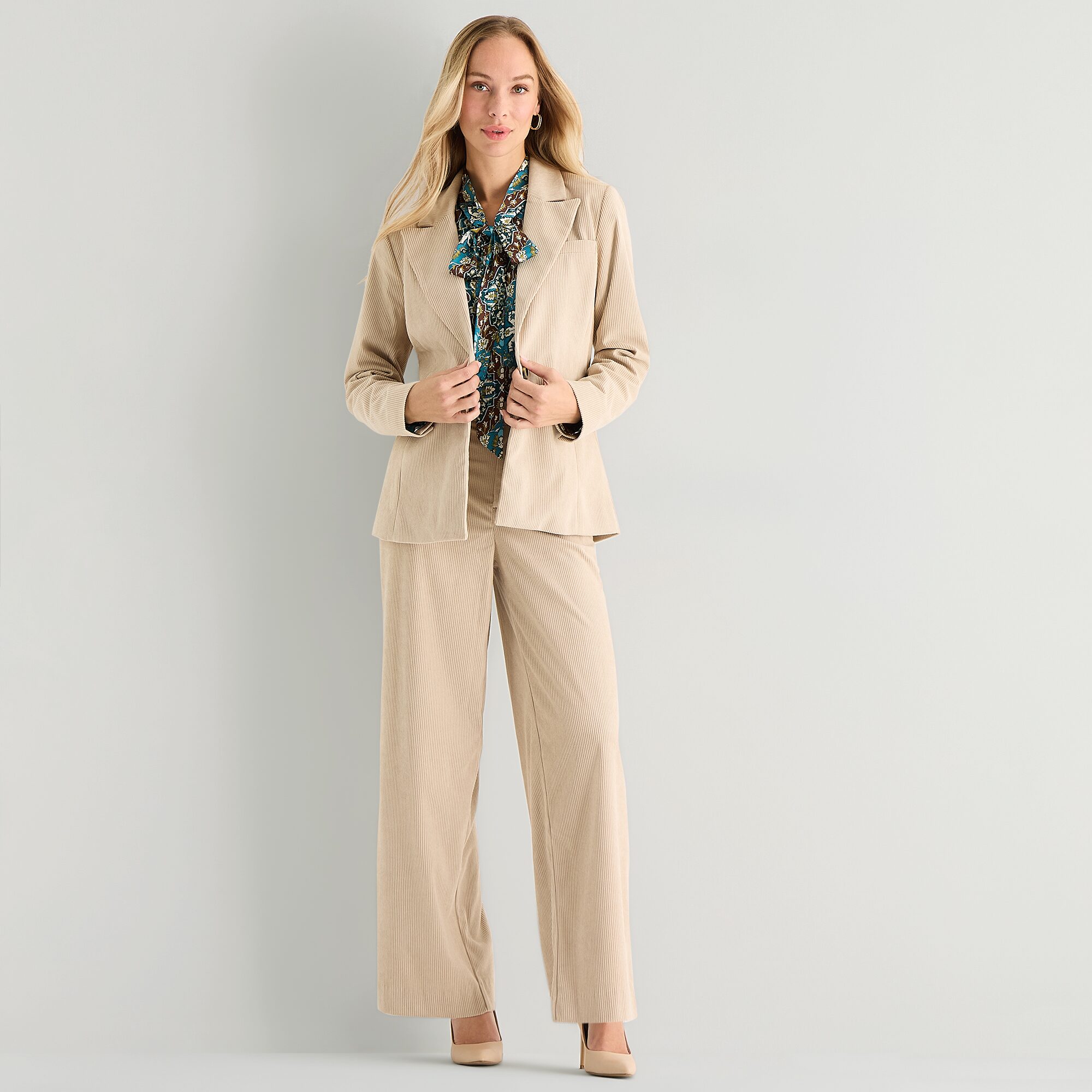 Liz Claiborne Corduroy Womens Regular Fit Blazer