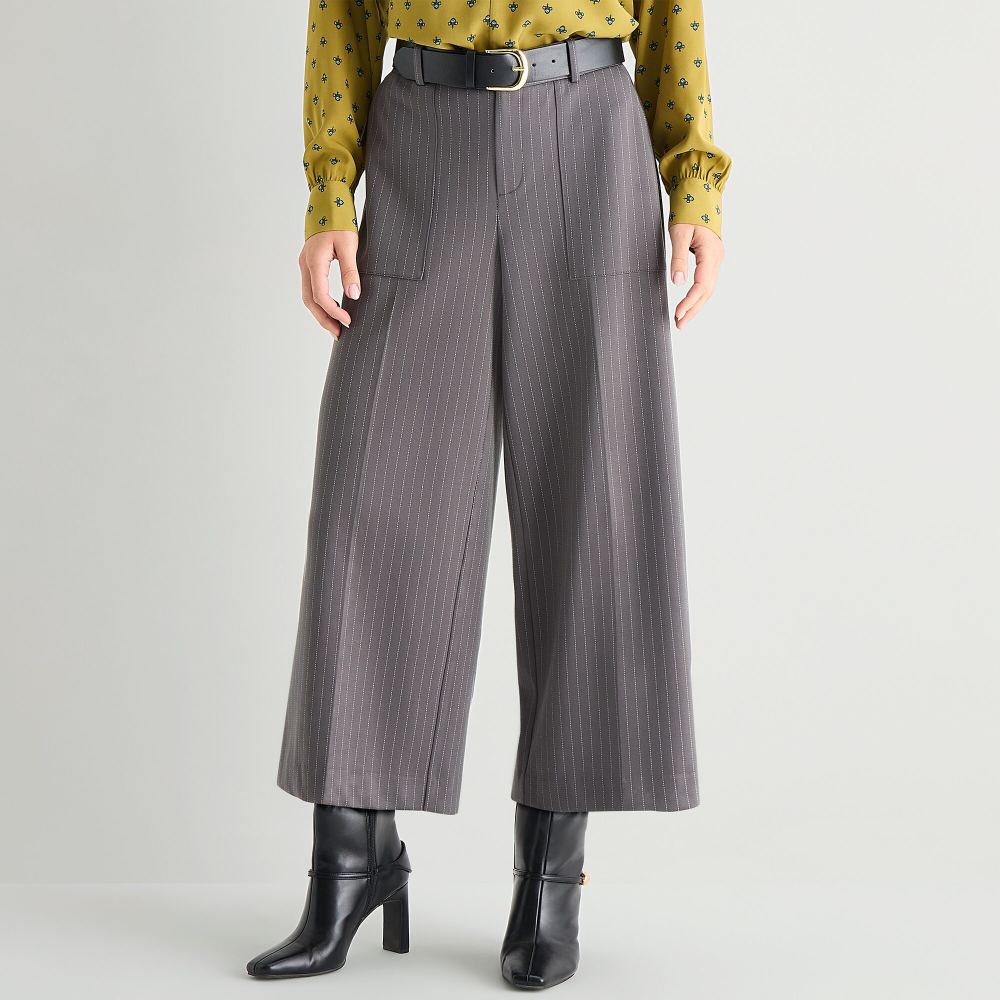 Liz Claiborne Womens Wide Leg Trouser