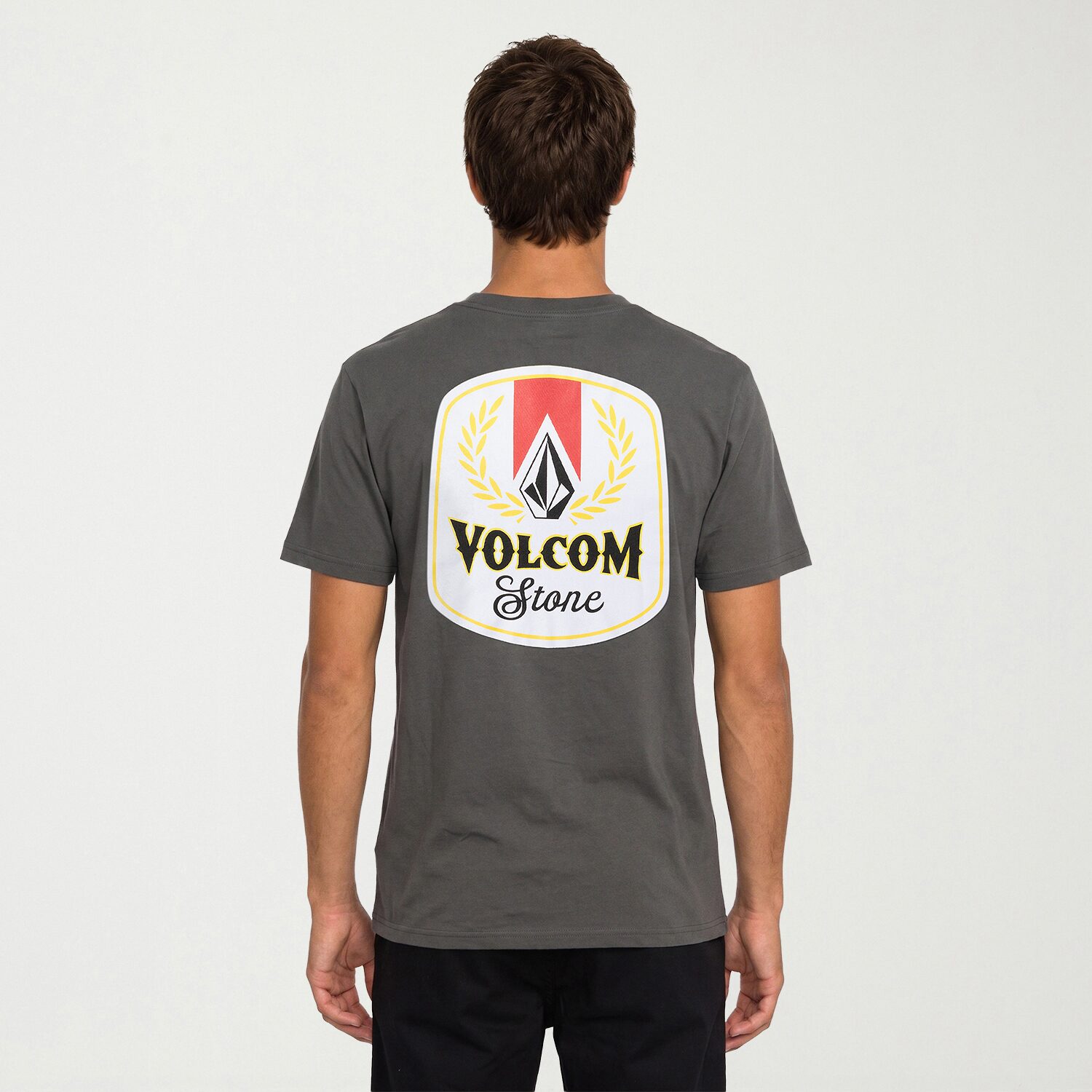 VOLCOM Mens Crew Neck Long Sleeve Regular Fit Graphic T-Shirt