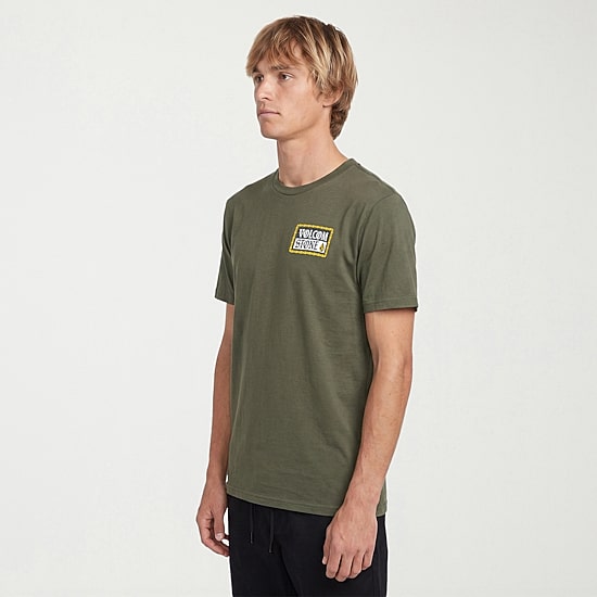 VOLCOM Mens Crew Neck Long Sleeve Regular Fit Graphic T-Shirt