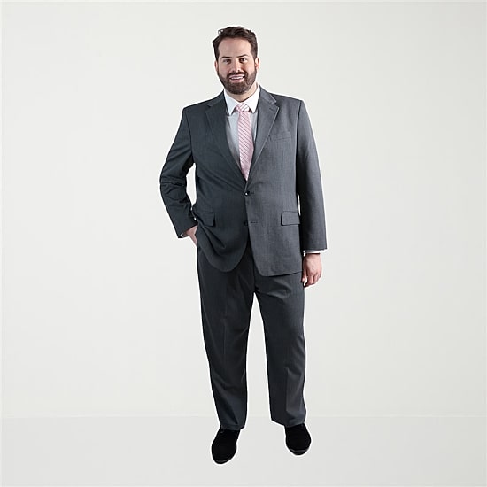 Haggar JMH Diamond Weave Mens Big and Tall Regular Fit Suit Separates