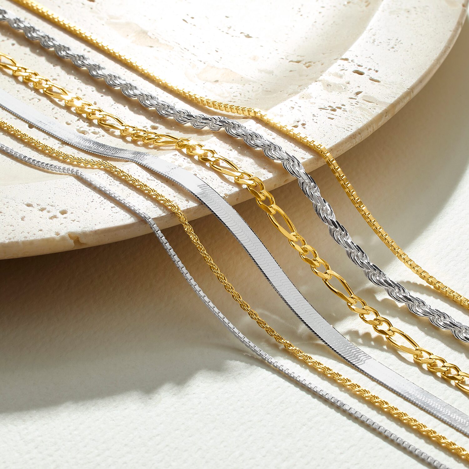 Made in Italy Womens 20 Inch Box Chain Necklace