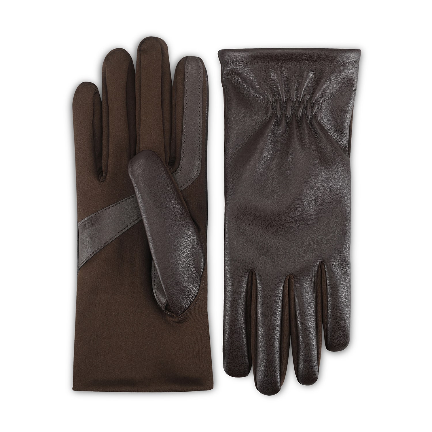 Isotoner Stretch Faux Leather 1 Pair Gloves