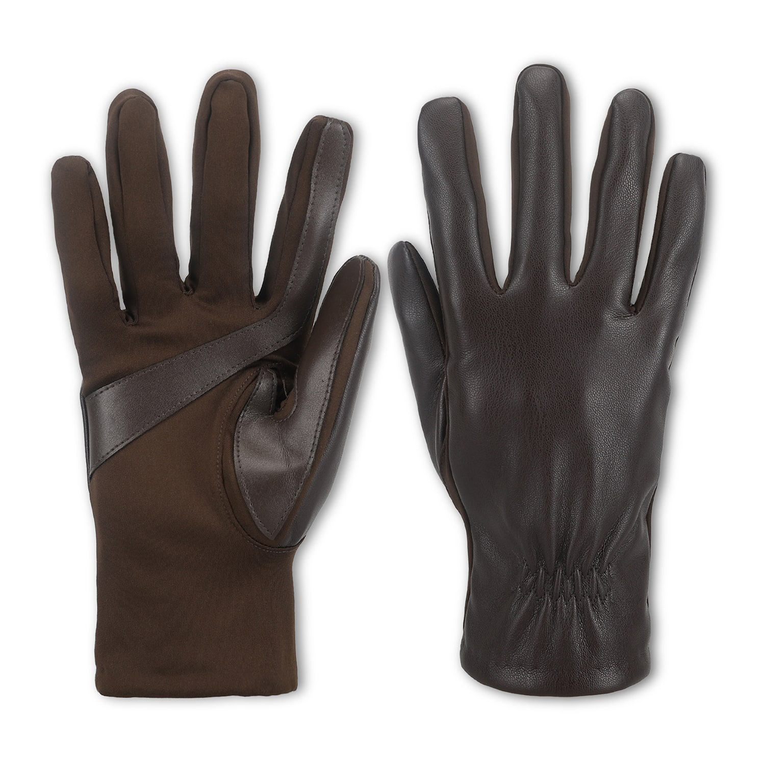 Isotoner Stretch Faux Leather 1 Pair Gloves