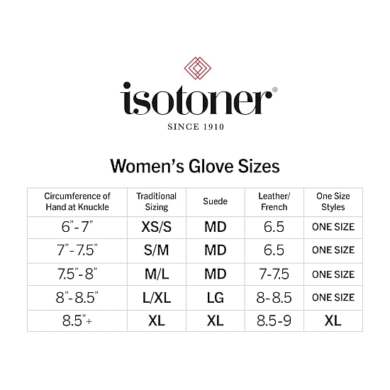 Isotoner Stretch Faux Leather 1 Pair Gloves