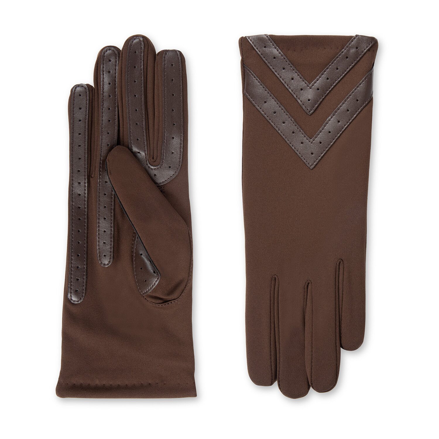 Isotoner Smartdri Spandex With Chevron 1 Pair Gloves