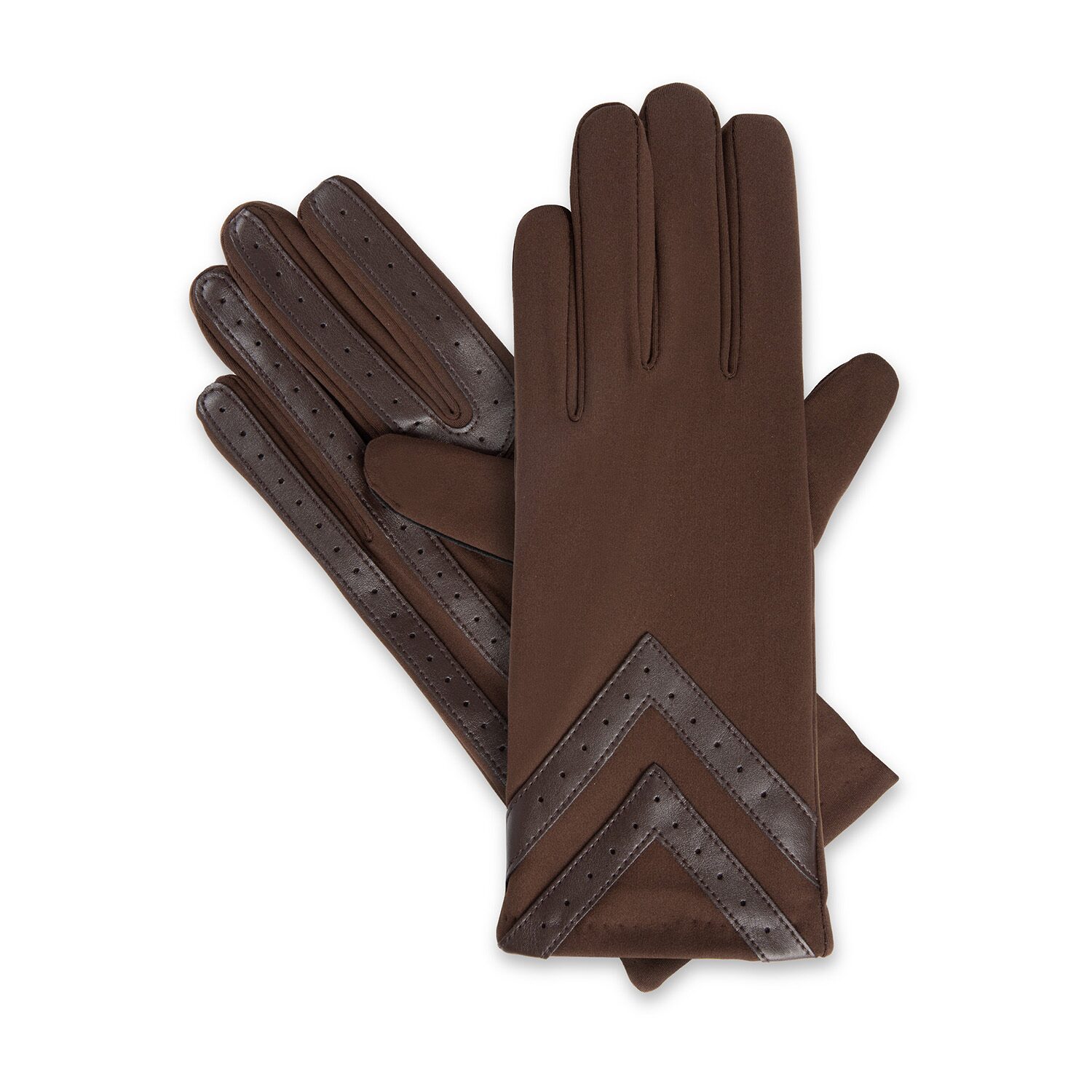 Isotoner Smartdri Spandex With Chevron 1 Pair Gloves