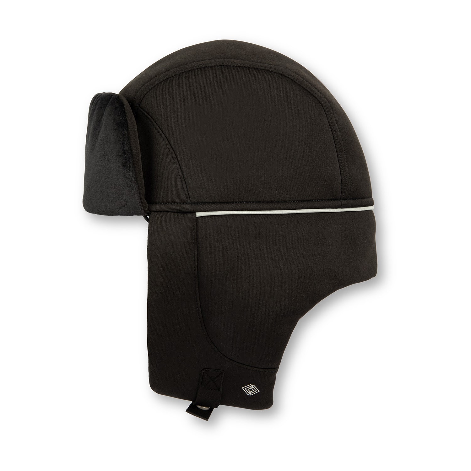 Isotoner Reflective Piping Neoprene Mens Trapper Hat