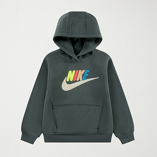 Nike Little Boys Long Sleeve Fleece Active Hoodie, 7, Green