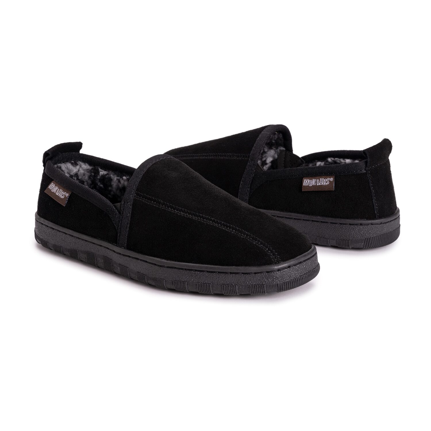 Muk Luks Eric Mens Memory Foam Slip Resistant Slip-On Slippers