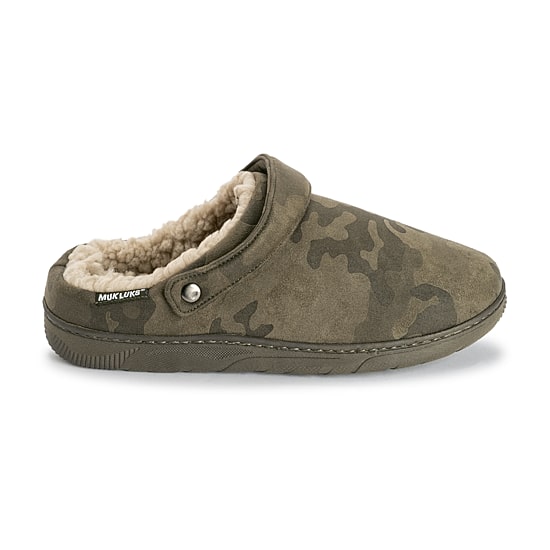Muk Luks Keanu Mens Memory Foam Slip Resistant Clog Slippers