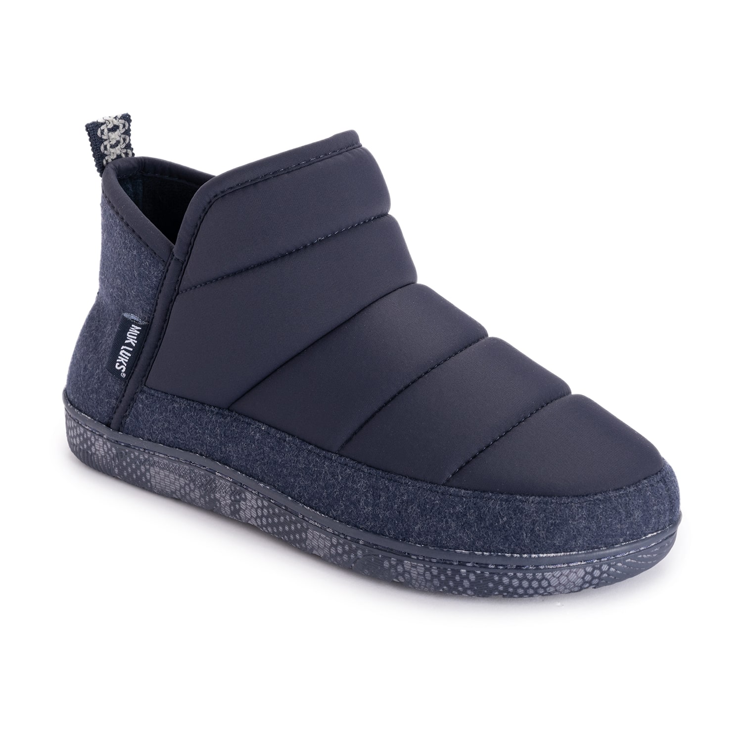 Muk Luks Weston Mens Memory Foam Slip Resistant Bootie Slippers