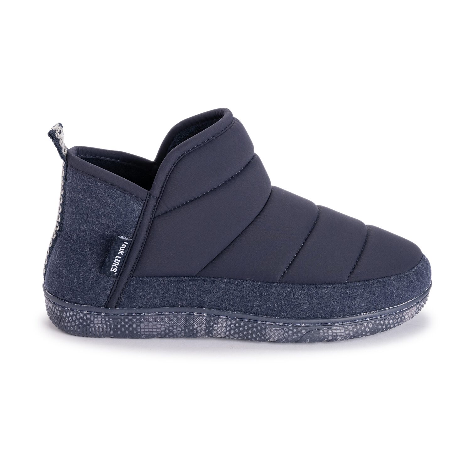 Muk Luks Weston Mens Memory Foam Slip Resistant Bootie Slippers