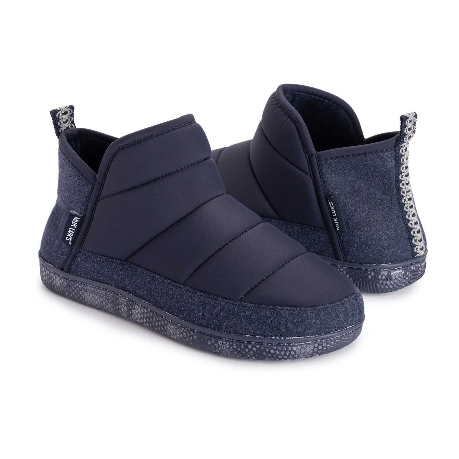 Muk Luks Weston Mens Memory Foam Slip Resistant Bootie Slippers