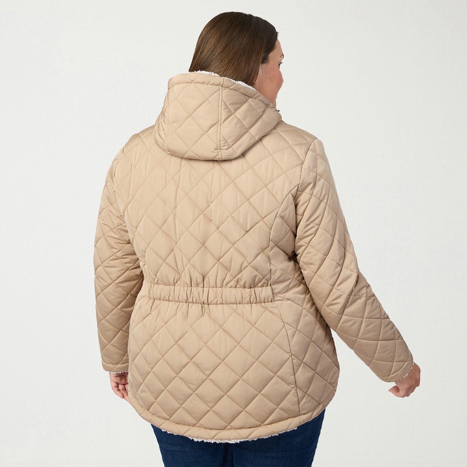 Free Country Womens Reversible Midweight Plus Quilted Jacket