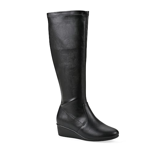Cliffs By White Mountain Womens Fall 2026 Wedge Heel Riding Boots In Black