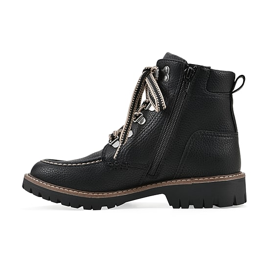 White Mountain Womens Parcels Chunky Heel Hiking Boots