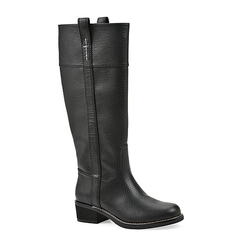 White Mountain Womens Fall 2026 Flat Heel Riding Boots, 7 Medium, Black