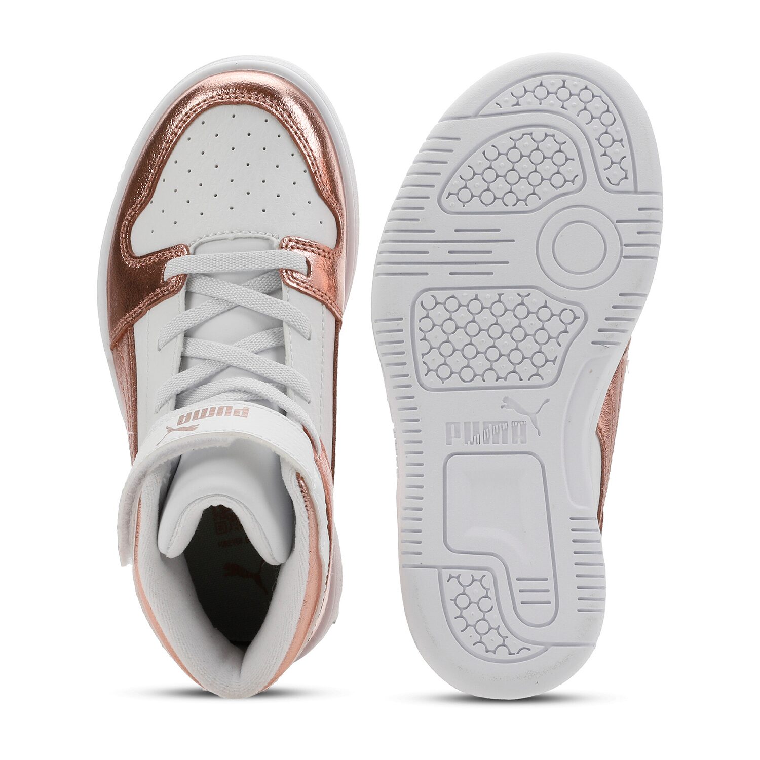 PUMA Rebound Layup V Little Kid Girls Basketball Shoes