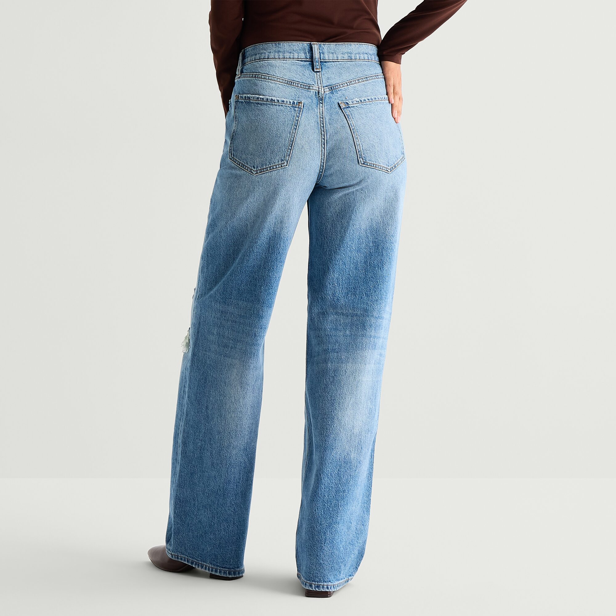 Bold Elements Womens High Rise Straight Leg Jean