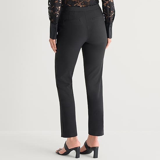 Worthington Womens Slim High Rise Trouser