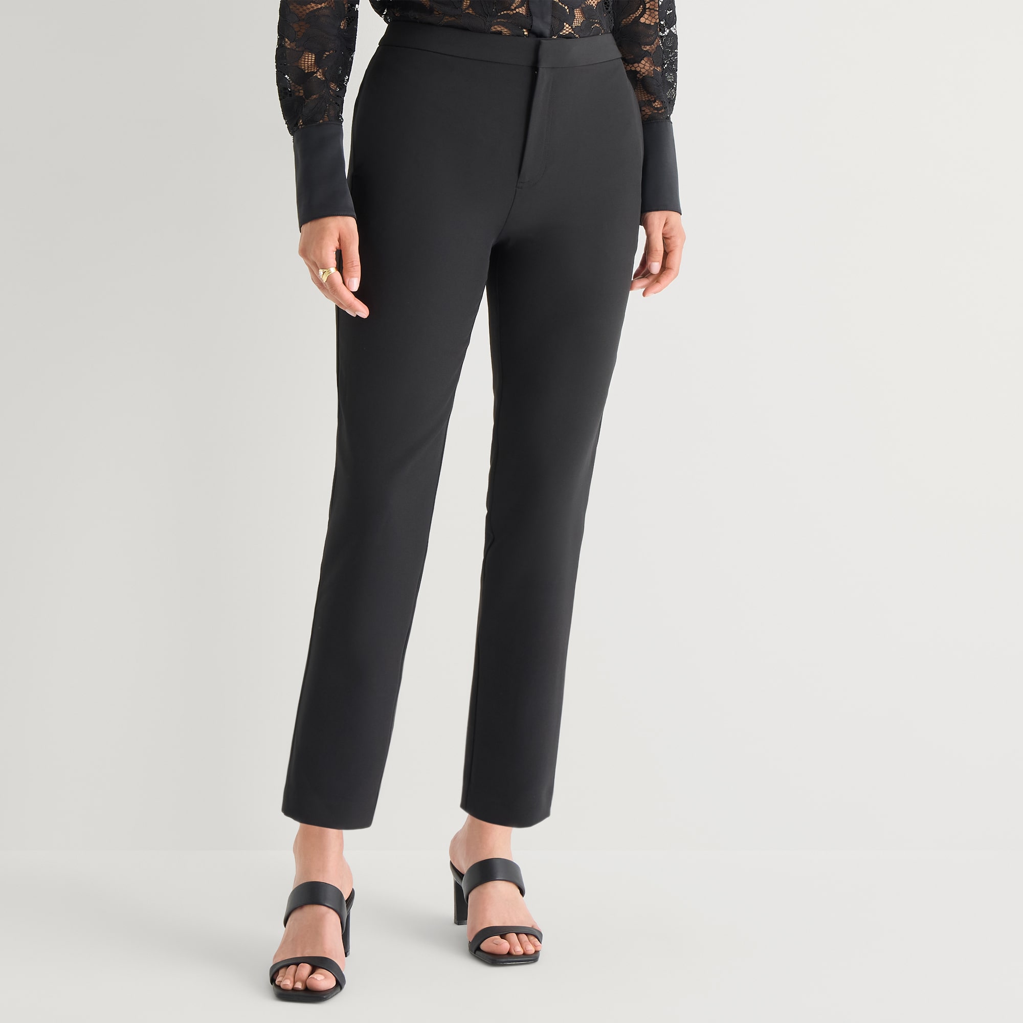 Worthington Womens Slim High Rise Trouser