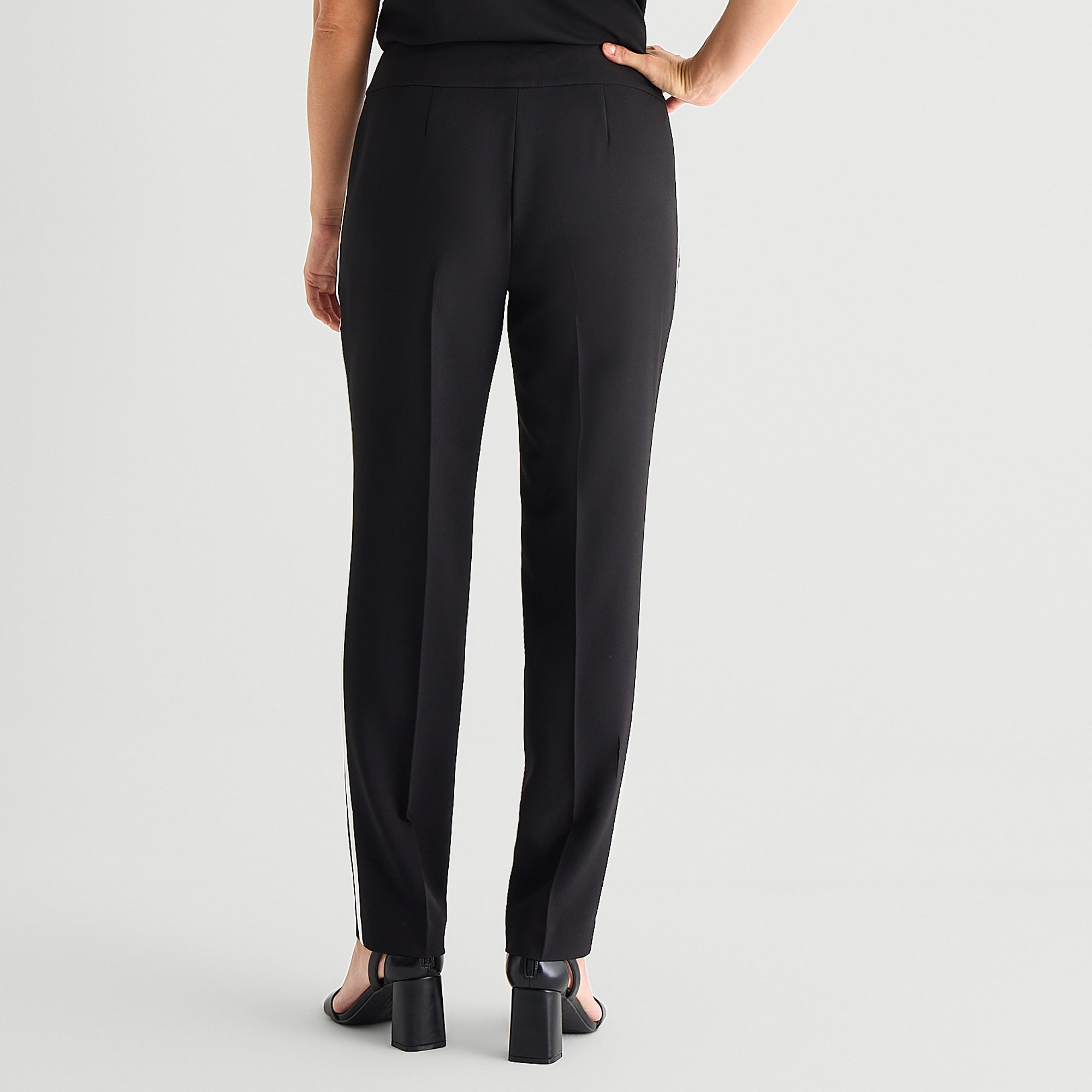 Black Label by Evan-Picone Womens Classic Fit Straight Suit Pant
