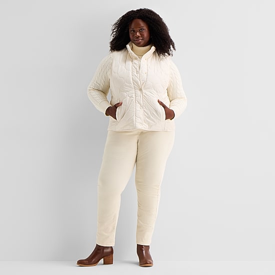 St. John's Bay Womens Quilted Vest