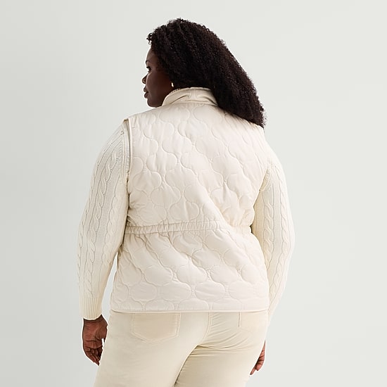 St. John's Bay Womens Quilted Vest