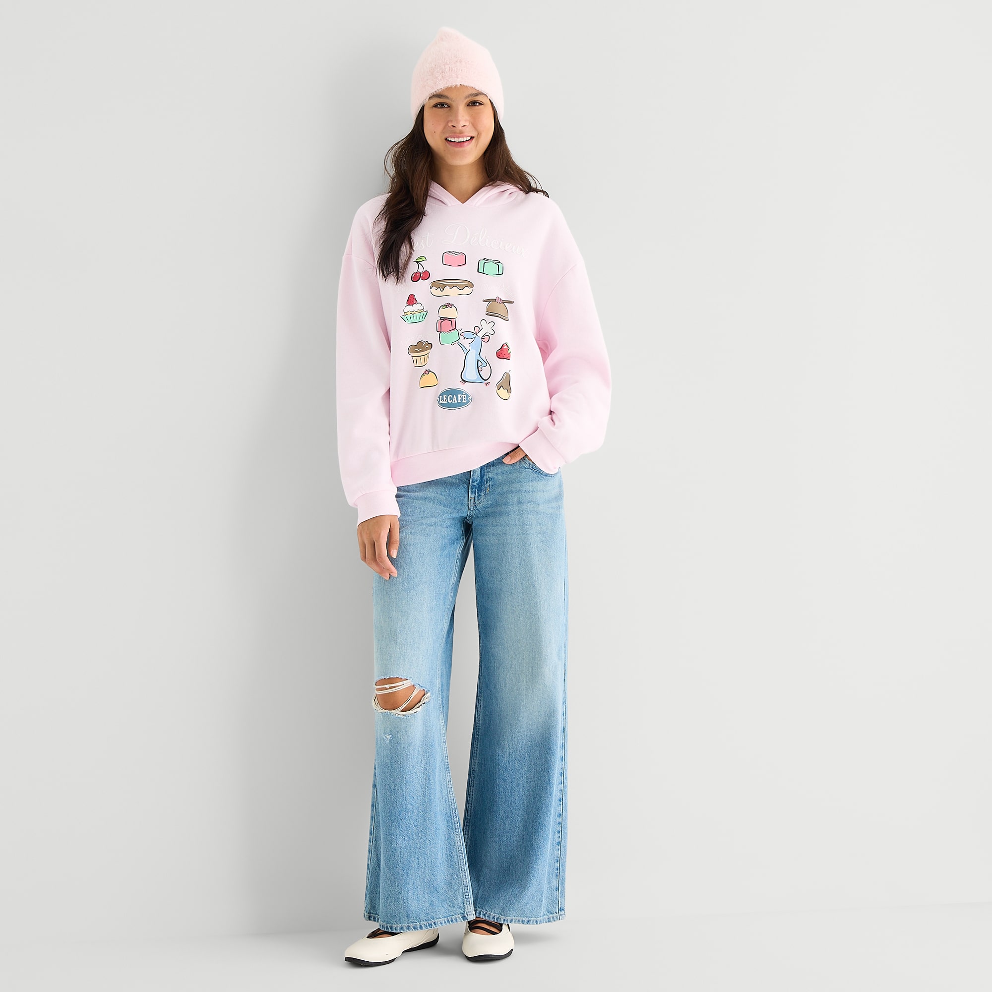 Ratatouille Hoodie Womens Juniors Long Sleeve Fleece