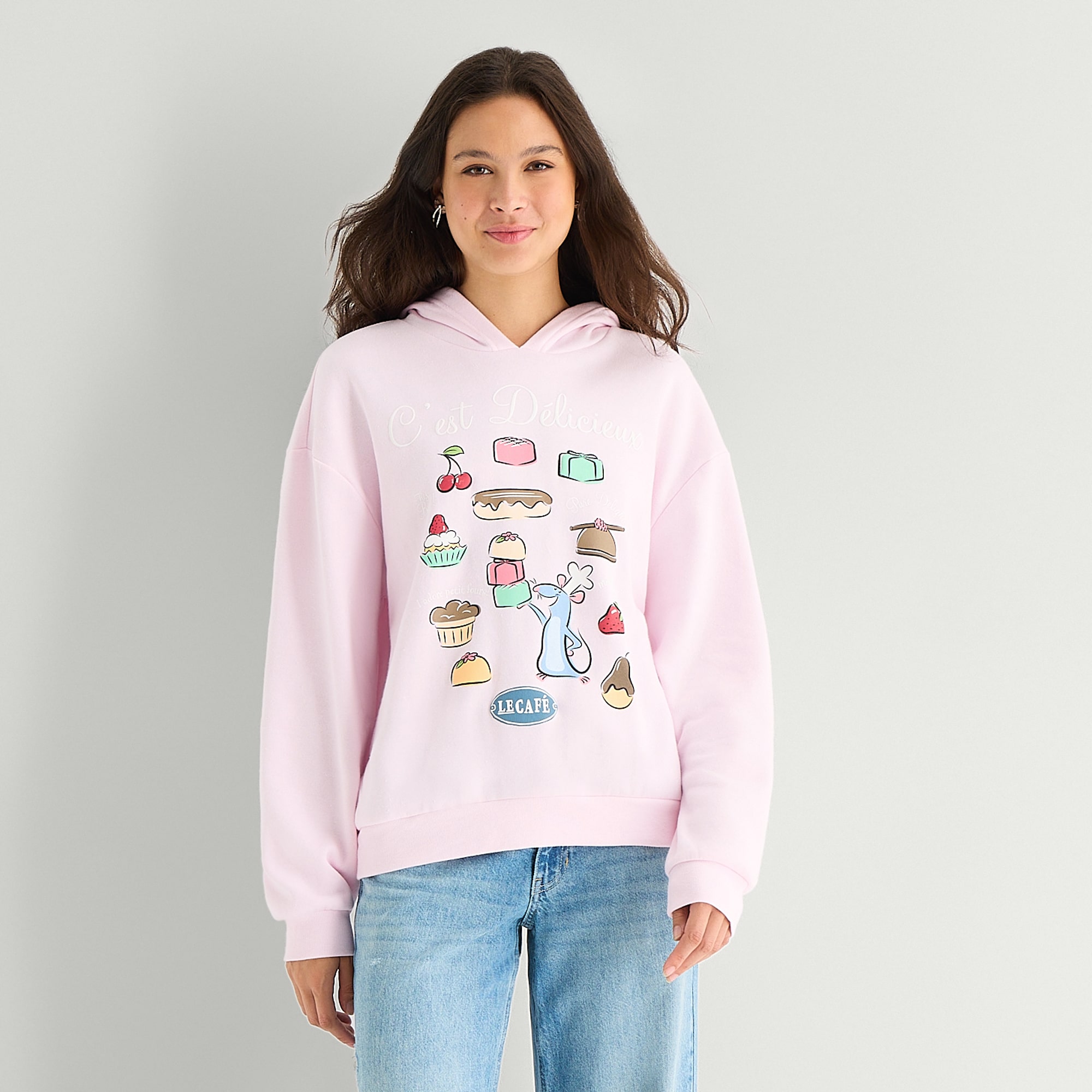 Ratatouille Hoodie Womens Juniors Long Sleeve Fleece