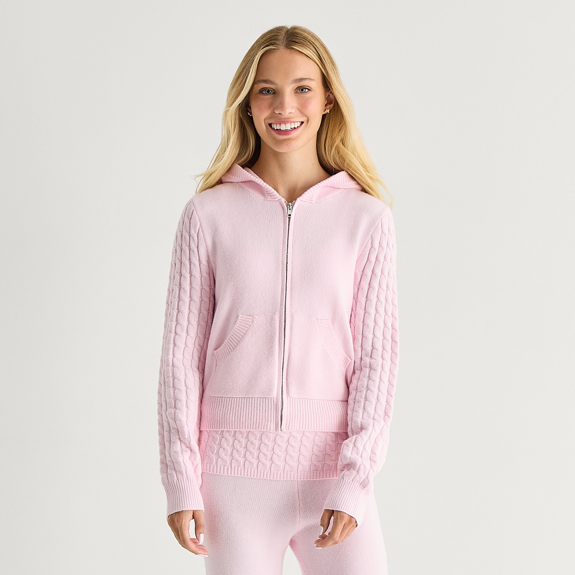 Forever 21 Juniors Womens Hooded Long Sleeve Pullover Sweater