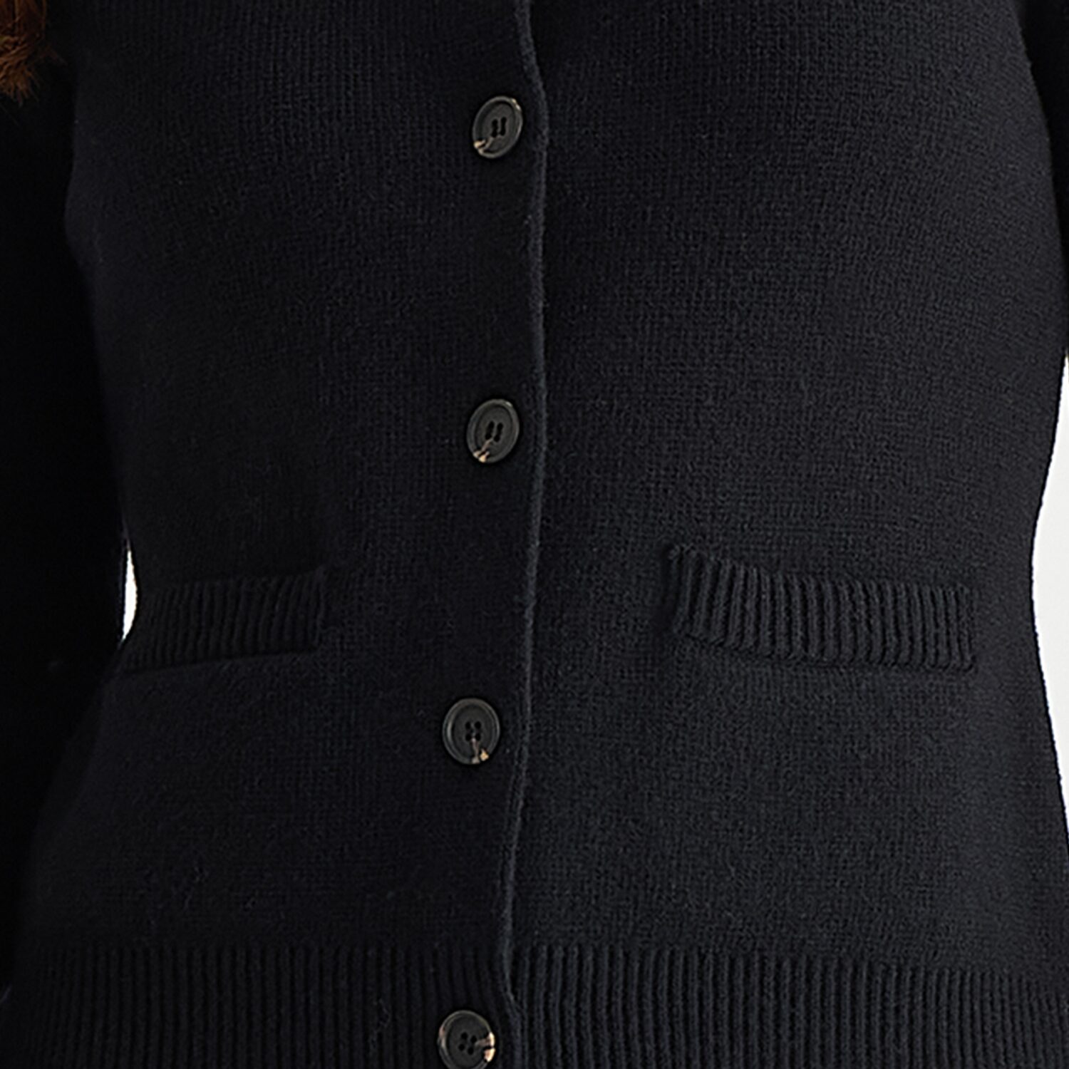 Liz Claiborne Womens Crew Neck Long Sleeve Button Cardigan