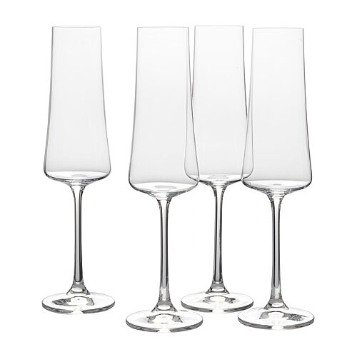 Mikasa Aline, Clear 4-pc. Champagne Flute, One Size, White