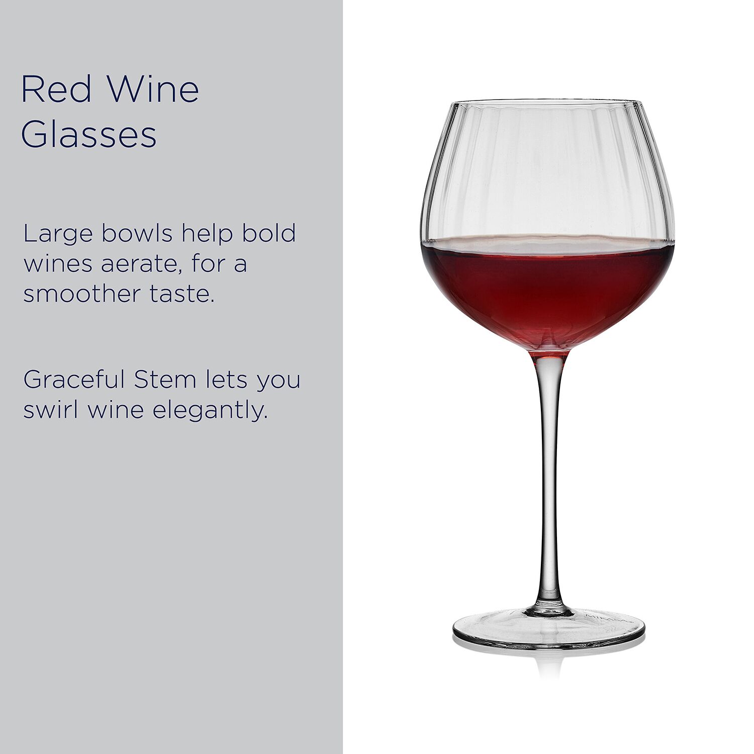 Mikasa Optic, Clear 4-pc. Red Wine Glass