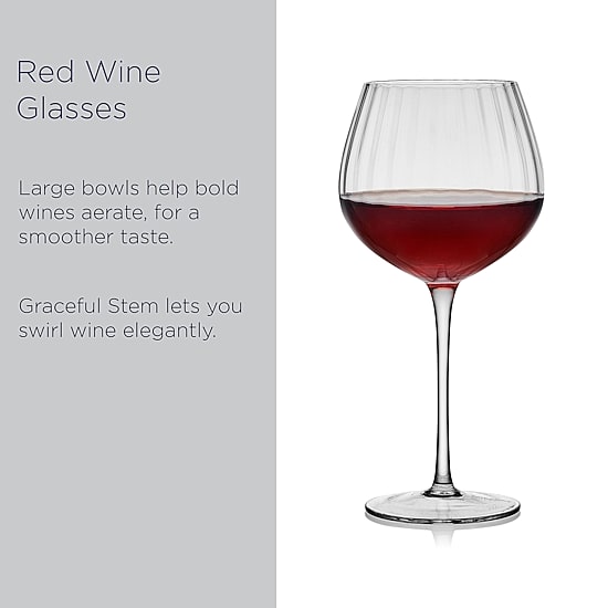 Mikasa Optic, Clear 4-pc. Red Wine Glass