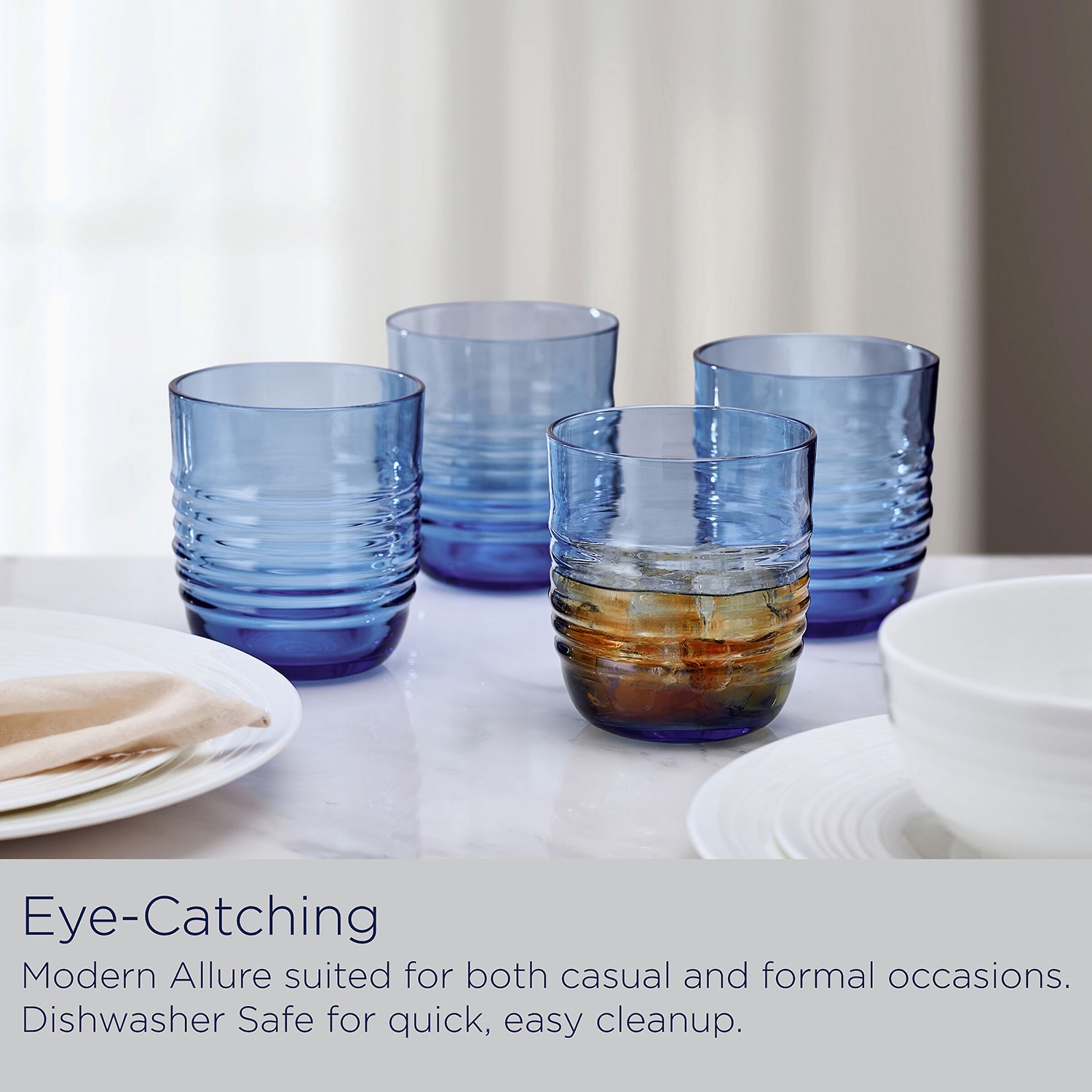 Mikasa Ciara, Cobalt 4-pc. Tumbler Glass